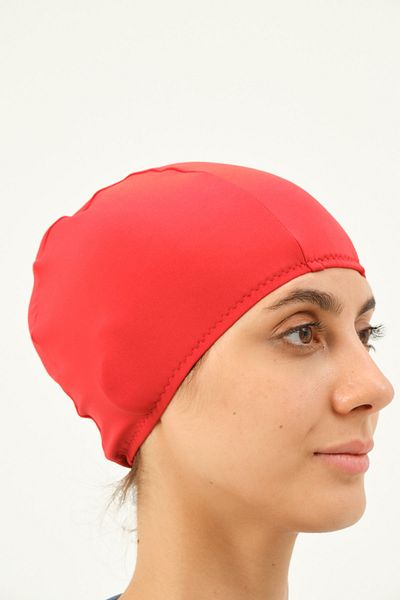 vawensea Lycra Cloth Swimmer Sea Pool Cap Red
