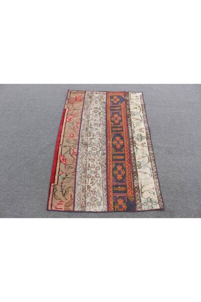Kayra Export El Dokuma Halı, Renkli Halı Paspas Halı, 86x131 Cm Türk Halı
