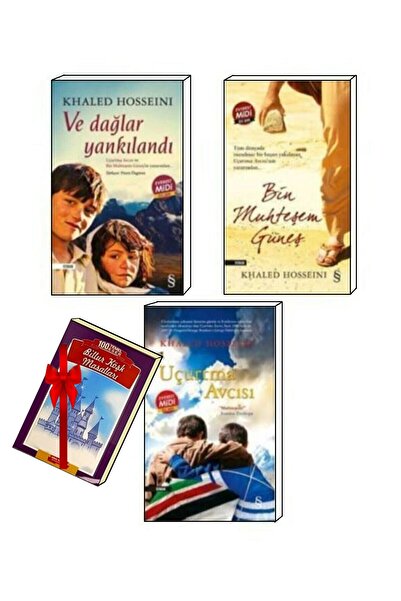 Everest Yayınları Ve Dağlar Yankılandı - Uçurtma Avcısı - Bin Muhteşem Güneş - Khaled Hosseini - Midi Boy Set
