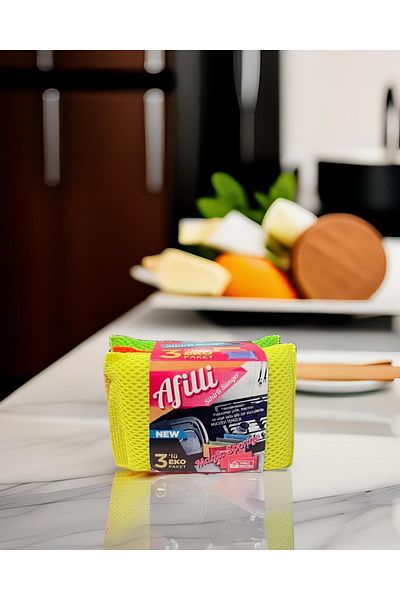 Afilli Magic Dish Sponge 3 Pieces