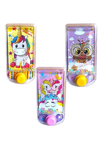PopŞeker Oyuncak Unicorn Temalı Suda Halka Geçirme Oyunu Su Atarisi Unikorn T...