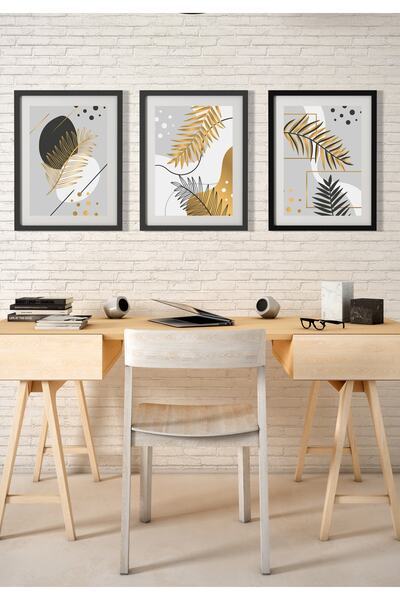 Wooden Factory 3 Piece Frame Look - Σετ Τραπεζιού για Σαλόνι Σαλόνι Υπνοδωμάτιο Κουζίνα Γραφείο Είσοδος