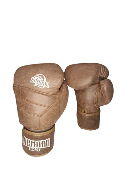 KOMODO SPORT Pro Boxing Gloves Aged Genuine Leather KMDI 403