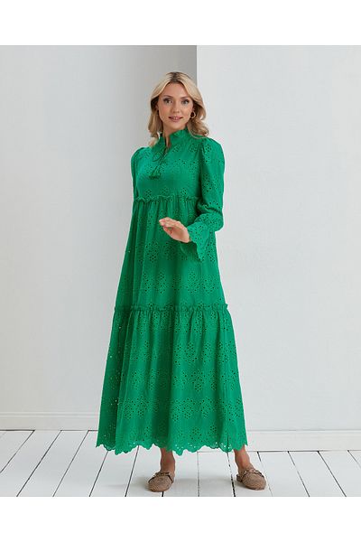 Afra Lıne Lined long summer comfortable dress