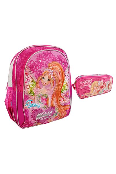 Yaygan Çanta Winx Okul Sırt Çantası Kalemlik Kalem Çantası 2'li Set