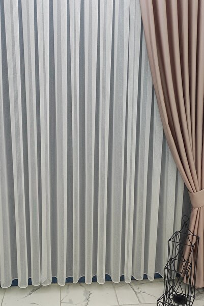 TrendTül Yeni Sezon Tül Perde Işıltı Serisi Kaliteli Tok Kumaş Ütü Sevmez 1x3...