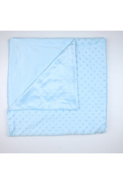 Election بطانية أطفال حمص أزرق 90×90 طبقة مزدوجة