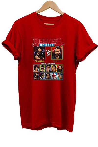 remonz Keanu Reeves Characters ταινίας με στάμπα 100% βαμβακερό μπλουζάκι Basic T-shirt κανονικού μεγέθους