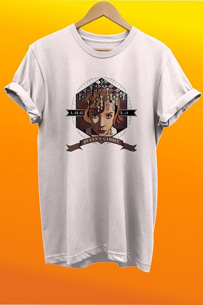 remonz Μπλουζάκι Chess Queens Gambit με στάμπα 100% βαμβακερό Basic T-shirt κανονικού μεγέθους