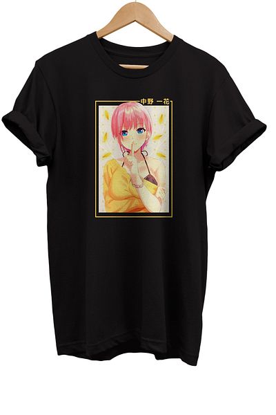 remonz Μπλουζάκι Nakano Ichika με στάμπα 100% βαμβακερό Basic T-shirt κανονικού μεγέθους