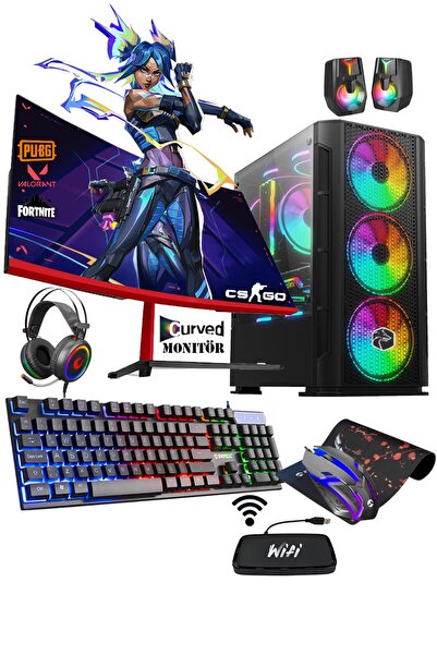 Zeiron Afx60 Amd Ryzen 5 3600 16gb 256gb+1tb Gtx1050ti 4gb 23.8 Oyuncu Bilgis...