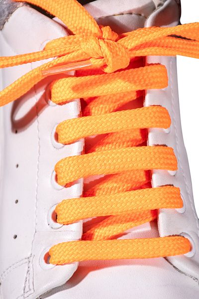 Dopar Orange Shoelace Flat Laces 120 Cm