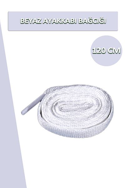 Dopar White Shoelace Flat Laces 120 Cm