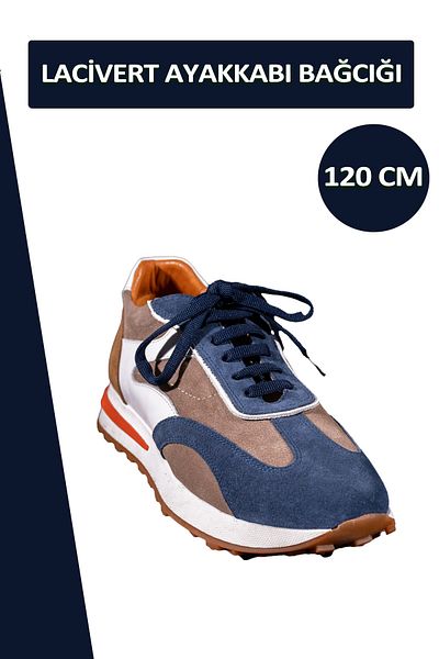 Dopar Navy Blue Shoelaces Flat Laces 120 Cm