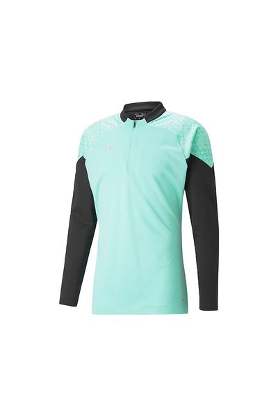Puma Teamcup Training 1/4 Zip Top Ανδρικό μακρυμάνικο μπλουζάκι προπόνησης ποδοσφαίρου 65798225   Πράσινο