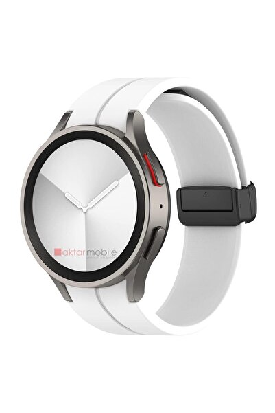 AktarMobile Samsung Galaxy Watch 6 Classic 43 / 47 Mm Silikon Kordon Magnetik...