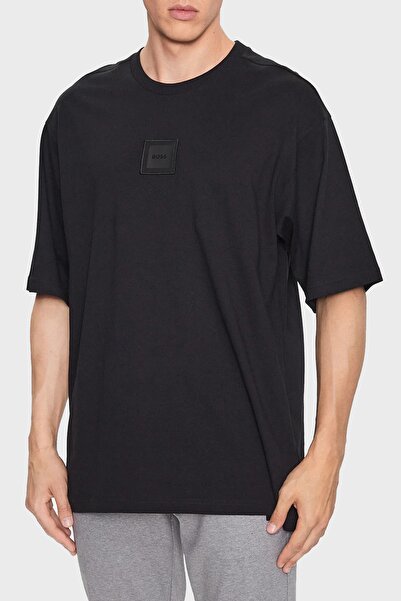 BOSS % 100 Pamuk Relaxed Fit Bisiklet Yaka T Shirt Erkek T SHİRT 50503105 001