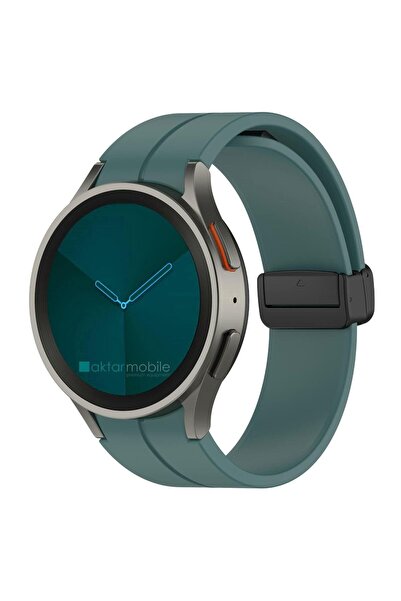 AktarMobile Samsung Galaxy Watch 6 Classic 43 / 47 Mm Silikon Kordon Magnetik...