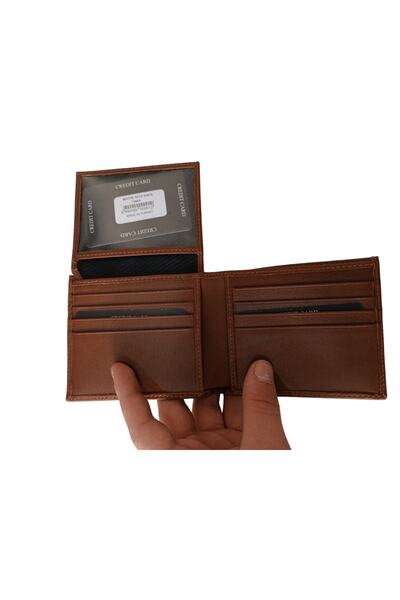 ÖZTÜRK DERİ Genuine Leather Men's Classic Luxury Wallet Matte