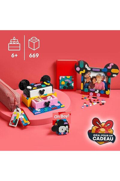 LEGO ® Dots ? Disney Mickey Fare Ve Minnie Fare Okula Dönüş Projesi Kutusu 41964-6 Yaş Ve Üzeri Yarat
