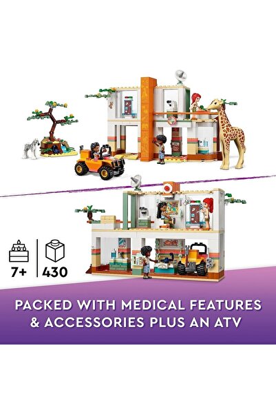 LEGO ® Friends Mia’nın Vahşi Hayvan Kurtarma Merkezi 41717-7 Yaş Ve Üzeri Için 3 Vahşi Hayvan Oyuncağ