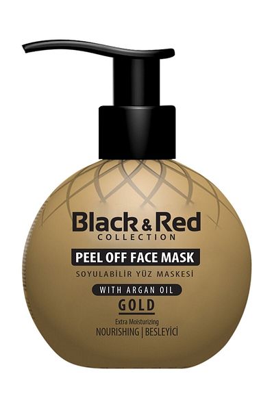 Black Red Black & Red Peel-Off Gold Face Mask Nourishing 250 Ml - Clay Face Mask with Forest Fruits 400gr
