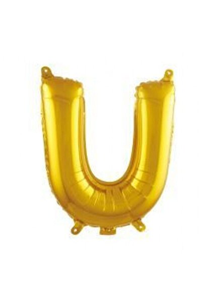 ikm balon بالون الحروف فويل حجم صغير 16 بوصة 35 سم ذهبي U