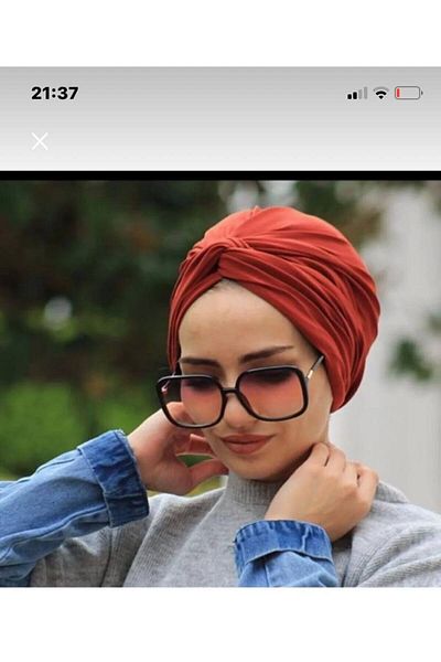 Nilbutik Ready Model Wrapped Bonnet