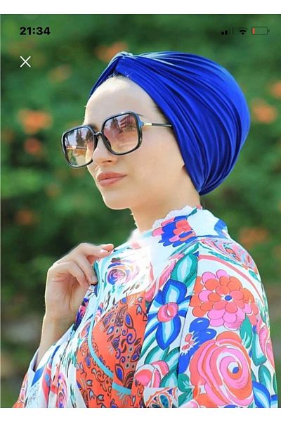 Nilbutik Ready Model Wrapped Bonnet