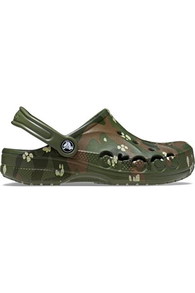 Crocs 206230-309 Baya Seasonal Printed Clog Erkek Yeşil Terlik