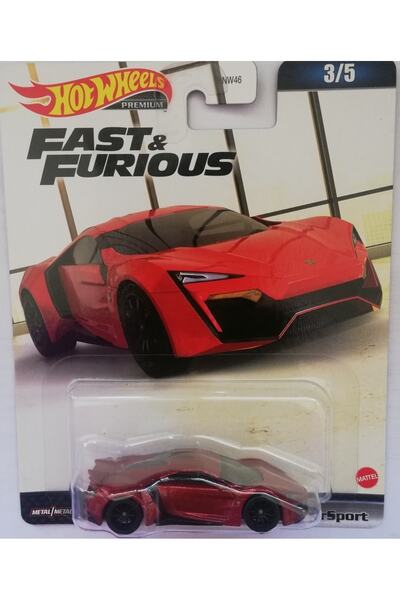 HOT WHEELS Fast Furious Özel Seri Premium Koleksiyon Araba W Motors Lykan Hypersport