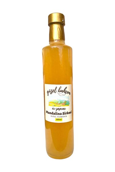 GÜZEL BAHÇEM Mandalina Sirkesi 500 ml - Ev Yapımı, Organik, %100 Doğal Sirke