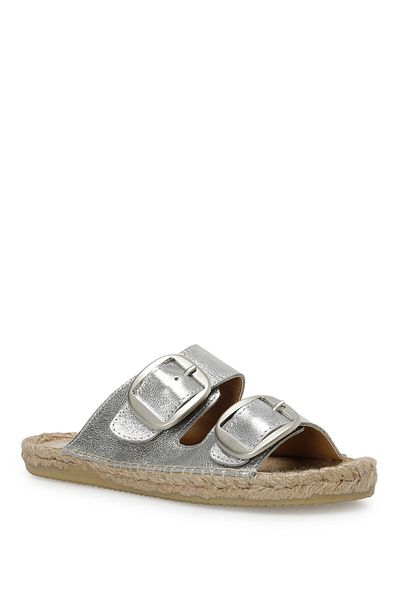 Nine West Kuki 3Fx Silver Women's Slippers