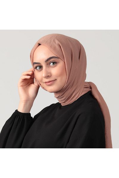 ipekistanbul Ultra Thin Cotton Shawl - Light Brown