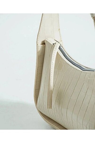 pearl angel Γυναικεία τσάντα μπαγκέτας με σχέδιο κροκόδειλου