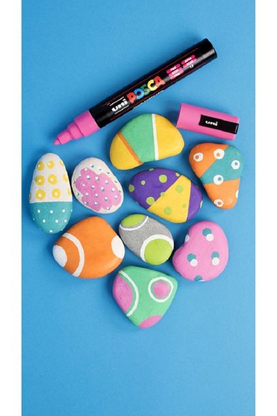 Uni Posca 3m Primary Colors Painting Marker - Set of 8