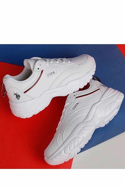 U.S. Polo Assn. 7Us Polo Assn Women's High Sole Sneakers Tracey B7 Women's Casual Sports Shoes101392312-1White