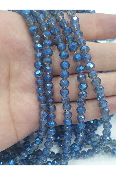 CRYSTALSHOP Mărgele de cristal indigo de 6 mm (10 șuvițe)