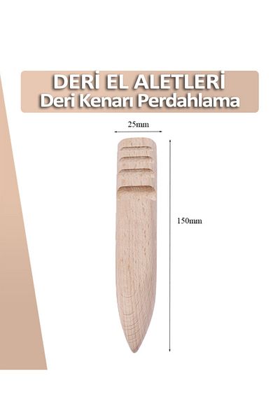 Dopar Δερμάτινο ξύλο ζιζανίδας με γυαλισμένη άκρη