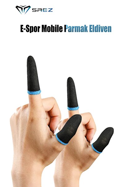 Saez Pubg Parmaklık Eldiveni 2 Çift 4 Adet E-spor Mobile Parmak Eldiven Ultra...