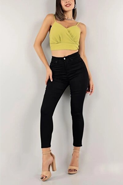 Livik Blog Pantaloni cu întindere lycra cu talie înaltă slim fit - Suplimentar