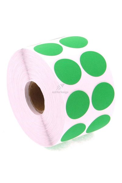 Tanex Αυτοκόλλητο Dot 25 mm 2500 Τεμάχια Πράσινο