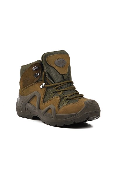 Scooter P1492 Khaki Nubuck Genuine Leather Waterproof Men's Outdoor Boots