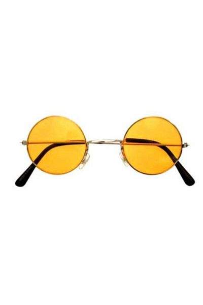 MeZaMe John Lennon Sunglasses with Round Yellow Glass