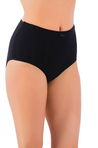 LÜXDRM Pachet de 10, bumbac și lycra, jacquard, pentru șolduri late, talie super înaltă, chiloți Bato 095