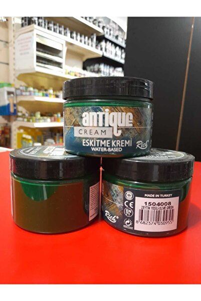 Rich Antik Eskitme Kremi Antique cream 150cc ZEYTİN YEŞİLİ 4008