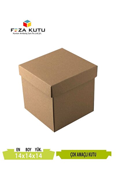 Genel Markalar 14x14x14 Kupa Bardak Kutusu Hediyelik Kutu Çok Amaçlı Kutu Kraft Kutu Renkli Kutu (10 Adet)