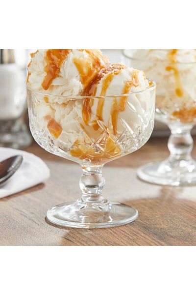 Paşabahçe Timeless Footed Ice Cream Bowl Set of 4