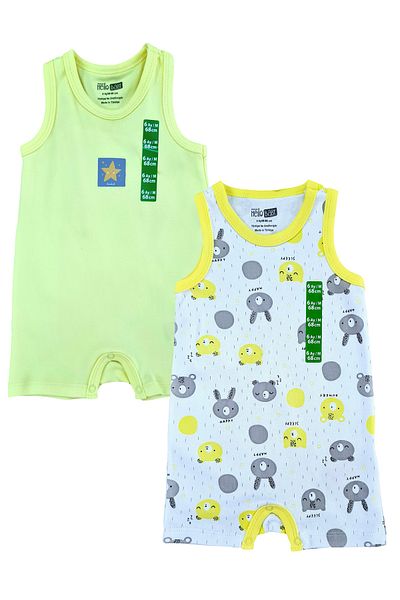 Hello Baby Summer Strap Jumpsuit Set for Baby Girl and Boy