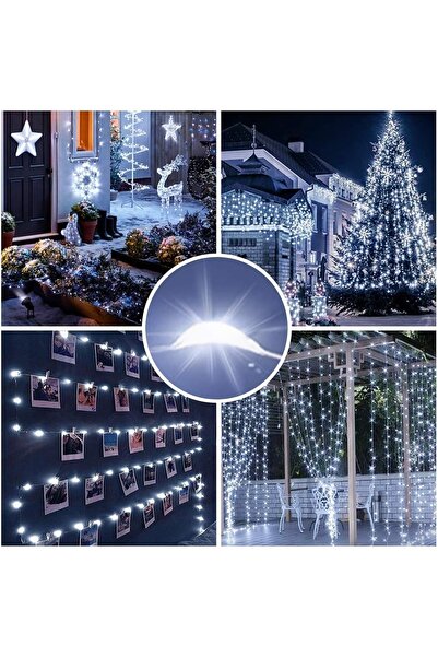 SULED Sl-1036 - 3 Metre Beyaz Peri Led, Dekor Işık Beyaz Dekoratif Lamba Yılbaşı Çam Ağacı Ev Süslemeli